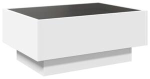 Stolik kawowy z LED, biaÅy, 70x50x30cm, materiaÅ drewnopochodny