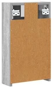 Szafka z lustrem do łazienki szary sonoma 30 x 10,5 x 50 cm