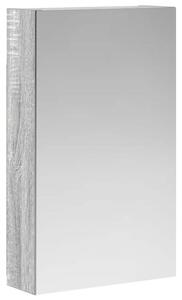 Szafka z lustrem do łazienki szary sonoma 30 x 10,5 x 50 cm