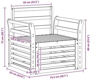 Zestaw mebli ogrodowych z litego drewna akacjowego - nowoczesny i funkcjonalny design