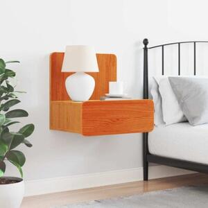 Stolik nocny woskowy brÄ z 44 x 32,5 x 40 cm lite drewno sosnowe
