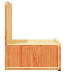 Stolik nocny woskowy brÄ z 44 x 32,5 x 40 cm lite drewno sosnowe
