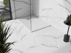 Mexen Stone+ brodzik kompozytowy prostokątny 80 x 70 cm, biały - 44107080