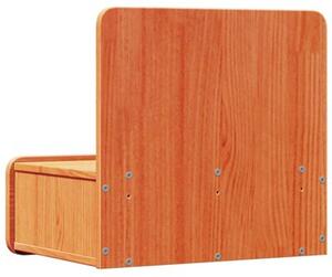 Stolik nocny woskowy brÄ z 44 x 32,5 x 40 cm lite drewno sosnowe