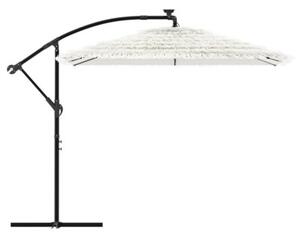 Parasol ogrodowy na stalowym słupku, biały, 246x246x230 cm