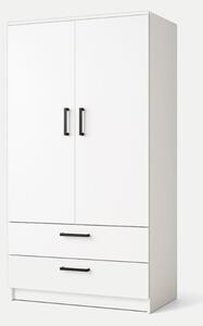 Szafa Tivio z szufladami 90 cm | biały mat