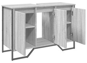 Szafka pod umywalkę, szary dąb sonoma, 91x35x60 cm