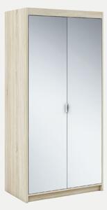 Szafa z lustrem 90 cm Essa 2D – dąb sonoma