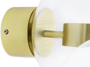 Szklana lampa ścienna Capri LED 14W 3000K przezroczysta złota
