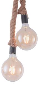 JUST LIGHT. GmbH Lampa wisząca Rope z liną, 2-punktowa