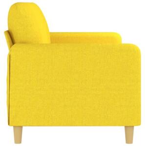 Sofa 3-osobowa, jasnoÅ¼Ã³Åta, 180 cm, tapicerowana tkaninÄ