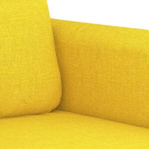 Sofa 3-osobowa, jasnoÅ¼Ã³Åta, 180 cm, tapicerowana tkaninÄ