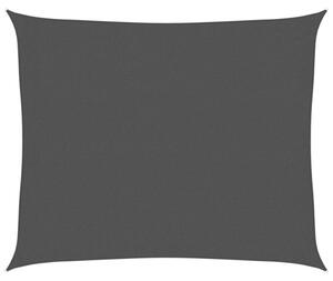 Żagiel przeciwsłoneczny, 160 g/m², czarny, 2,5x3 m, hdpe