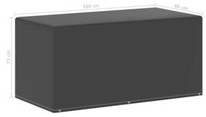 Pokrowiec na meble ogrodowe, 6 oczek, 160x80x75 cm