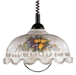 Ceramiche Lampa wisząca Fruta z kloszem z ceramiki