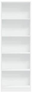 Regał na książki biały 60x24x176 cm drewno konstrukcyjne