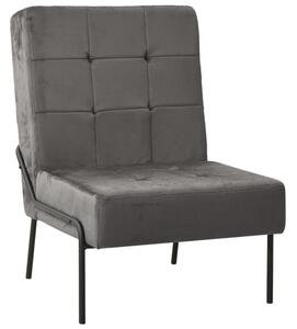 Fotel, 65x79x87 cm, ciemnoszary, obity aksamitem