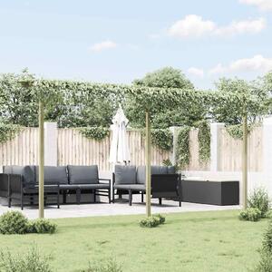 Pergola ogrodowa, 410 x 40 x 203 cm, drewno