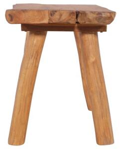 Ławka ogrodowa, 80 cm, lite drewno tekowe