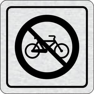 Tabliczka na drzwi -Zakaz jazdy na rowerze