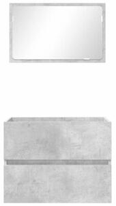 Zestaw mebli łazienkowych betonowy szary 60 x 38,3 x 45 cm