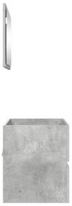 Zestaw mebli łazienkowych betonowy szary 60 x 38,3 x 45 cm