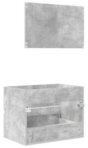 Zestaw mebli łazienkowych betonowy szary 60 x 38,3 x 45 cm