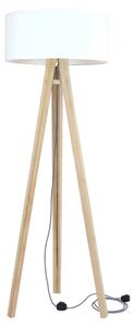 Lampa stojąca Wanda jesion, biały