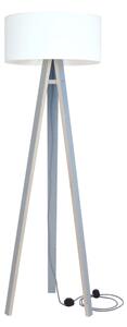 Lampa stojąca Wanda szara, biały