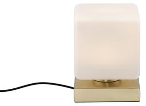 Mosiężna lampa stołowa z ściemnianą dotykiem diodą LED - Jano Oswietlenie wewnetrzne