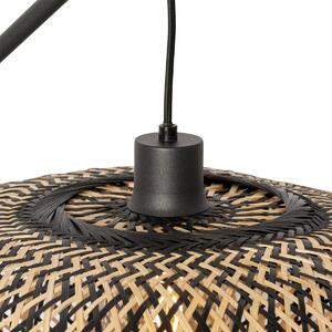 Orientalna lampa podłogowa czarny bambus - Ostrawa Oswietlenie wewnetrzne