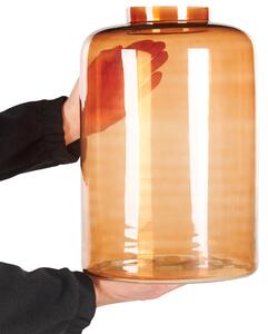 Wazon dekoracyjny ze szkła barwionego 41 cm pomarańczowy Mirchi Beliani