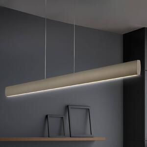 Knapstein Lampa wisząca LED Runa, brązowa, długość 92 cm