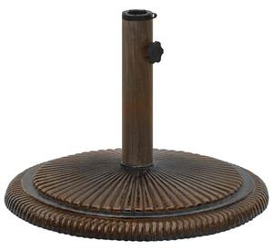 Podstawa pod parasol, brązowa, 45x45x30 cm, żeliwo