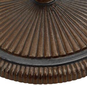 Podstawa pod parasol, brązowa, 45x45x30 cm, żeliwo