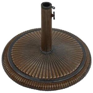 Podstawa pod parasol, brązowa, 45x45x30 cm, żeliwo