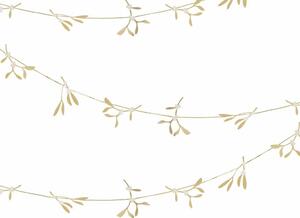Girlanda świąteczna GOLD MISTLETOE 5 m, złota