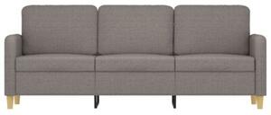 Sofa 3-osobowa, kolor taupe, 180 cm, tapicerowana tkaninÄ