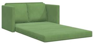 Sofa bed jasnozielony 204 x 122 x 60 cm aksamit