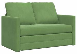 Sofa bed jasnozielony 204 x 122 x 60 cm aksamit