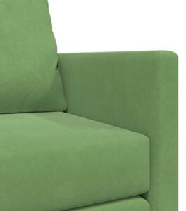 Sofa bed jasnozielony 204 x 122 x 60 cm aksamit