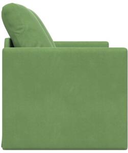 Sofa bed jasnozielony 204 x 122 x 60 cm aksamit