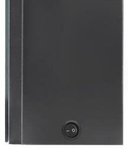 Szafka łazienkowa z lustrem i LED, szara, 50x13x70 cm