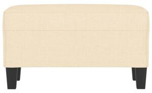Ławka,kremowy, 70x35x41 cm, tapicerowana tkaniną