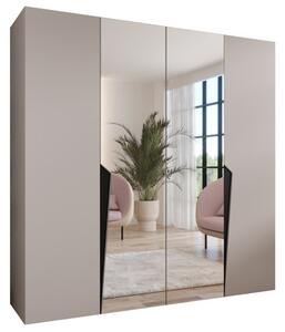 Szafa uchylna otwierana Piano 2 200 wys. 202 cm kaszmir + u. czarny