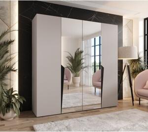 Szafa uchylna otwierana Piano 2 200 wys. 202 cm kaszmir + u. czarny