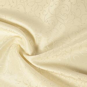 Goldea luksusowa tkanina obrusowa dekoracyjna - ornamenty na waniliowym - szer. 150, 300cm 150 cm