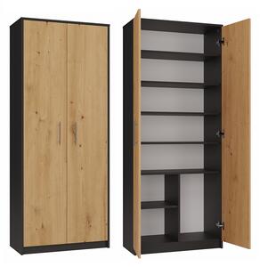 Szafa biurowa z półkami artisan z antracytem | Umeblowana.com