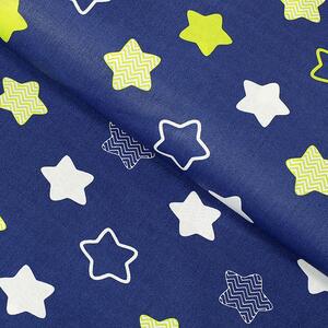 Goldea płótno bawełniane simona - gwiazdy na ciemnoniebieskim - szer. 160cm 160 cm