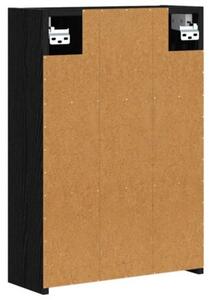 Szafka z lustrem do łazienki czarny dąb 43 x 16 x 62.5 cm